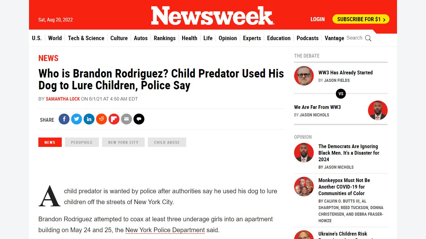 Who is Brandon Rodriguez? Child Predator Used His Dog to ... - Newsweek