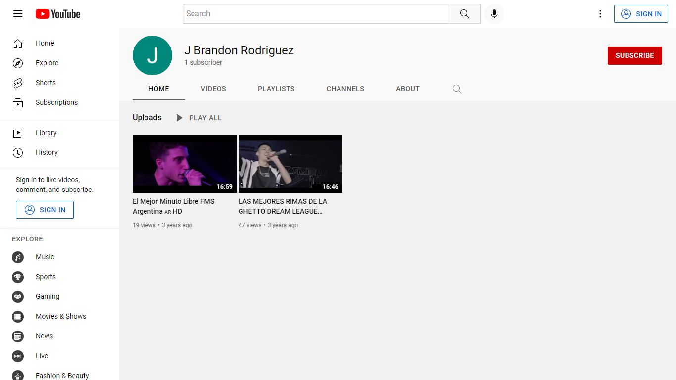 J Brandon Rodriguez - YouTube